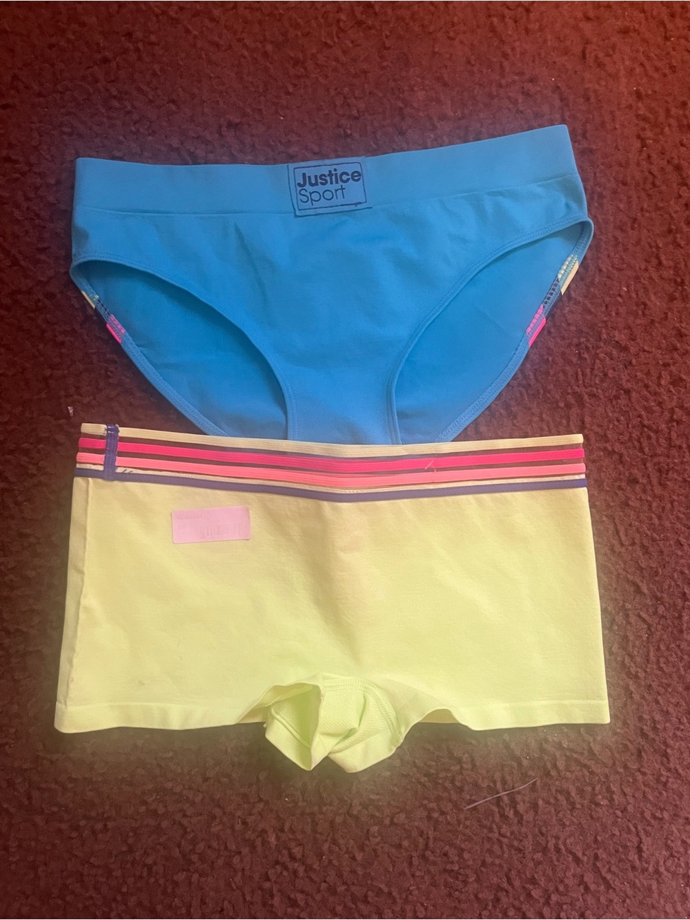 Justice Girls' Bikini Brief & Boyshort Set - Blue & Yellow